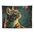thumbnail image 5 of Orinice Cute Cat Tapestry Wall Hanging Unique Style Graphic Tapestries for Home Wall Decor Art Living Room Bedroom 40x60inch, 5 of 6