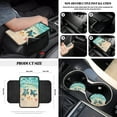 thumbnail image 5 of Renewold Sea Turtle Beach Front Car Seat Covers Full Set 12 PCS, with Steering Wheel Center Console Rearview Mirror Cover Seat Belt Pads Coasters Trash Bin Phone Holder Cup Holders Key Ring, 5 of 7