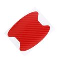 thumbnail image 3 of Car Door Handle Sticker Carbon Fiber Door Handle Sticker; Protector Film Anti-scratch Universal Auto Handle Cover, Red, 3 of 9