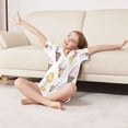 thumbnail image 3 of FORMRS Kids Short Sleeve Top and Pants Pajama Set Unisex Satin 2-Piece Sleepwear, Sizes 13-14Y, Ice Cream Pattern, 3 of 8