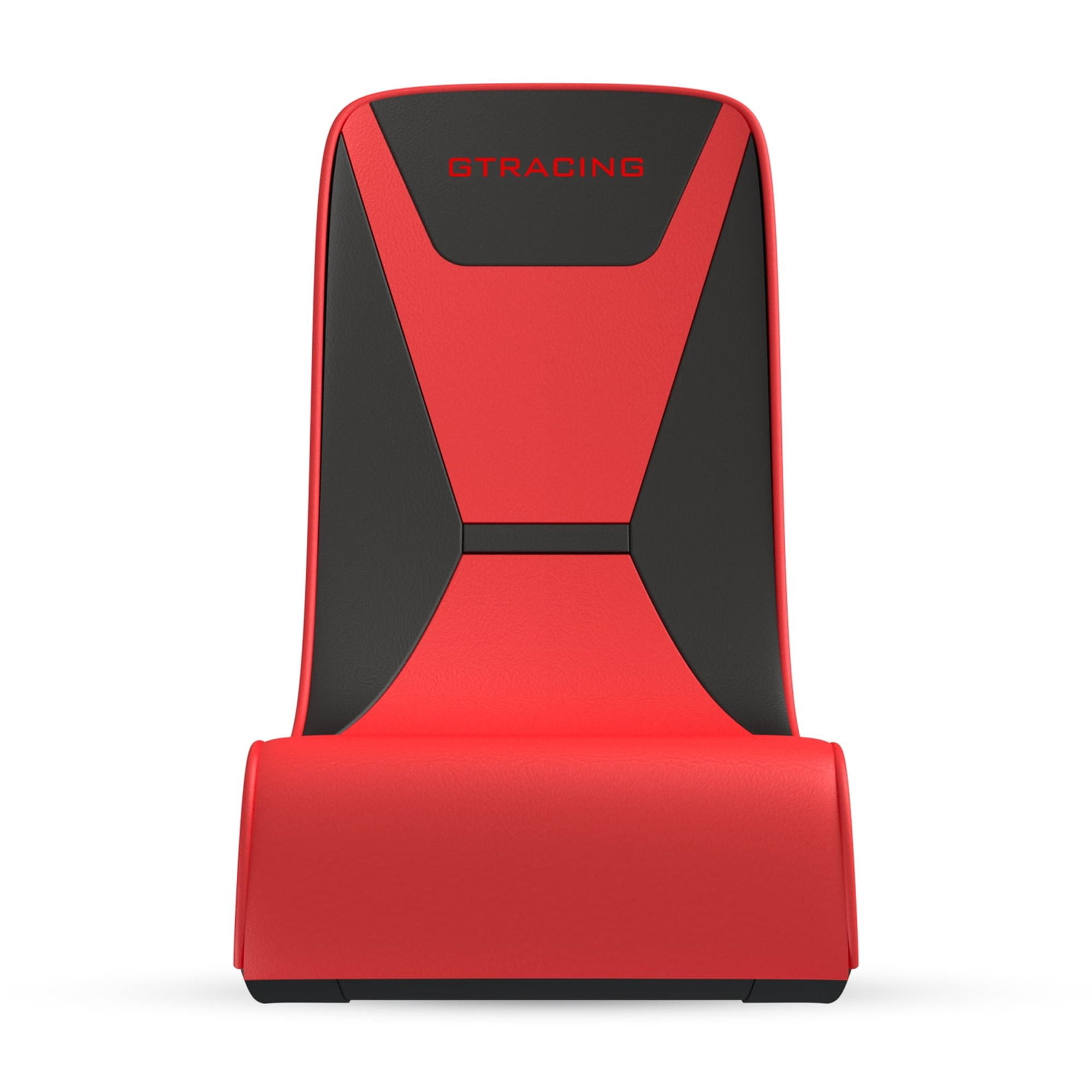 GTRACING Faux Leather Floor Rocker Video Gaming Chair, Red
