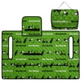 thumbnail image 3 of SEANATIVE Golf Cart Seat Cover, Universal Front Seat Blanket with Four Pockets, Non-Slip Club Car Cushion Cover Protector Fits for EZGO Club Car Yamaha, Easy Install, Golf Cart Pattern Green, 3 of 7