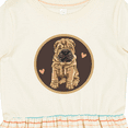 thumbnail image 4 of Inktastic Chinese Shar-pei Dog Art Girls Toddler Dress, 4 of 5