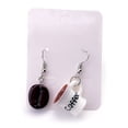 thumbnail image 3 of rygai Women Asymmetric Coffee Bean Cup Drink Drop Dangle Hook Earrings Jewelry-Pink, 3 of 6