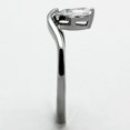 thumbnail image 4 of High polished (no plating) Stainless Steel Ring with AAA Grade CZ in Clear for Women Clear Stone Color Style TK1336 Size 10, 4 of 4
