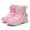 Z1-Pink, variant on Quealent Boys Snow Boots Winter Waterproof Slip Resistant Cold Weather Shoes (Toddler/Little Kid/Big Kid) Black for Size 1