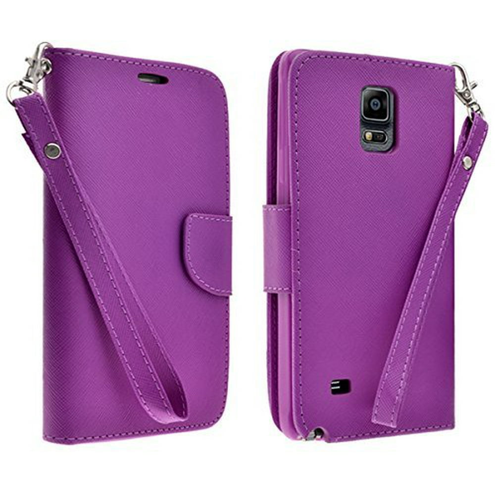 For Samsung Galaxy Note 4 Case Leather Wallet Case [Kickstand] Cute