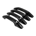thumbnail image 1 of Cubierta de manija de puerta exterior de 4 piezas, protector de manija de puerta para Chevrolet Silverado 1500 2014-2024, protector de manija de puerta con 4 teclas en negro, 1 of 6