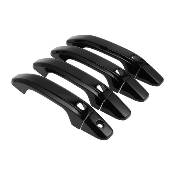 4pcs Exterior Door Handle Cover Car Door Handle Protector for Chevrolet Silverado 1500 2014-2024 Car Door Handle Protector with 4 Keypad Black
