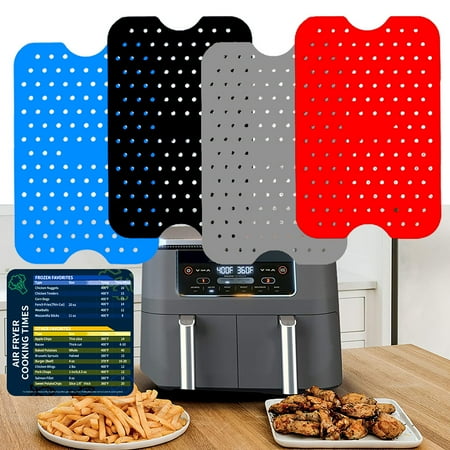 

Naturegr Fryer Silicone Mat Heat-resistant Reusable Food Grade Non-stick Frying Baking Silicone Liner Cooking Utensils