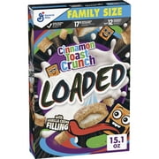 Cinnamon Toast Crunch Loaded Cereal, Made with Whole Grain, Family Size, 15.1 oz