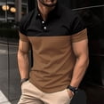 thumbnail image 6 of AJZIOJIRO Men's Summer Casual Tees Shirts Lapel Cotton Shirt Tops Short Sleeve Pullover T-Shirts S-3XL, 6 of 9