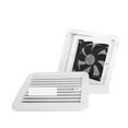 thumbnail image 2 of RV Modification Accessories Refrigerator Inverter Heat Dissipation Car White Side Air Outlet RV 1-way Dust-proof Ventilation Fan ,Long Lasting, 2 of 6