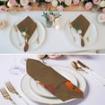thumbnail image 3 of Brown Gourd Cloth Napkins, Floral Modern Art Red Beige Washable and Reusable Dinner Napkins Set of 2, Table Napkin for Kitchen Party Birthday Wedding Hotel Housewarming 20"x20", 3 of 9