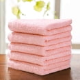 thumbnail image 3 of Soft Washcloths Towel Set 10 Pack Kitchen Cloth Dish Towels for Bathroom-Hotel-Spa-Kitchen Multi-Purpose Fingertip Towels & Face Cloths 9.8" x 9.8" (Pink), 3 of 6