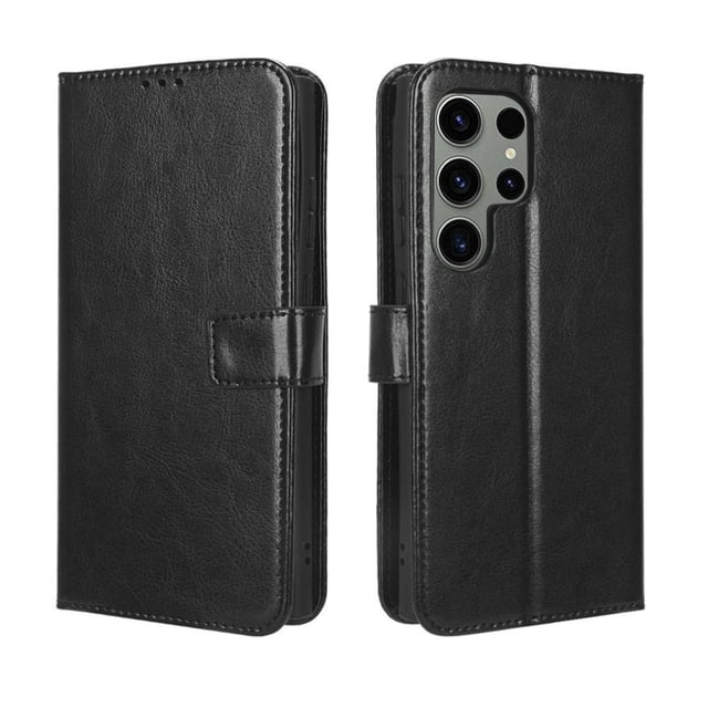 Funda tipo libro para Samsung Galaxy S23 Ultra 5G, cartera todo‑en‑uno, funda multifuncional con tarjetero y correa de muñeca desmontable
