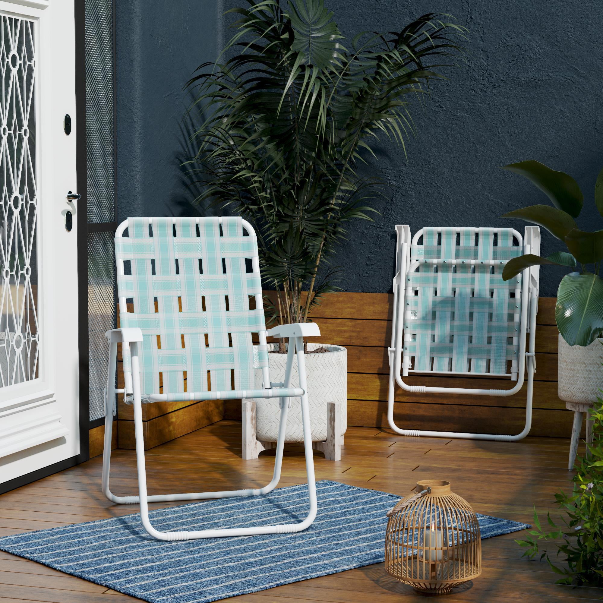 Free Shipping Novogratz Poolside Gossip Priscilla Folding Chairs 2 Pack Aqua Haze Walmart Walmart