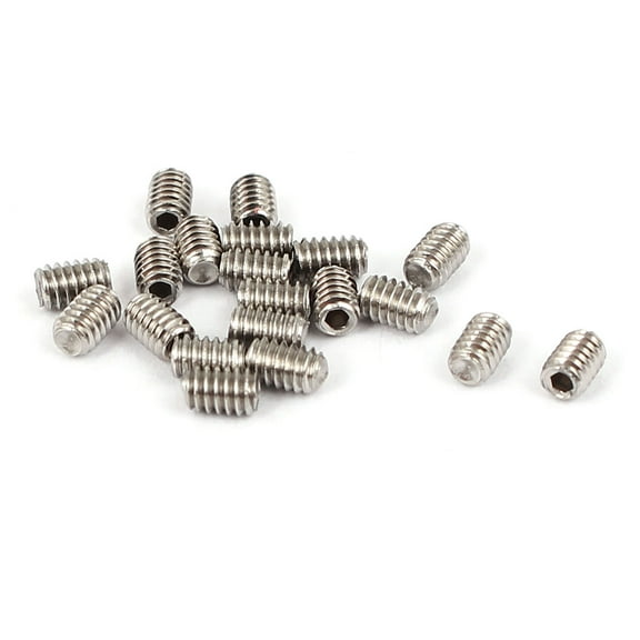 M2x3mm Cup Point Hex Socket Grub Set Screws 20pcs for Gear