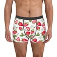 thumbnail image 1 of Balery Strawberry1 Calzoncillos bóxer para hombre, ropa interior de algodón suave y transpirable con cinturilla de nailon-Large, 1 of 5