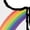 WHITE, variant on Peanuts - Snoopy on Rainbow - Men's Short Sleeve Graphic T-Shirt
