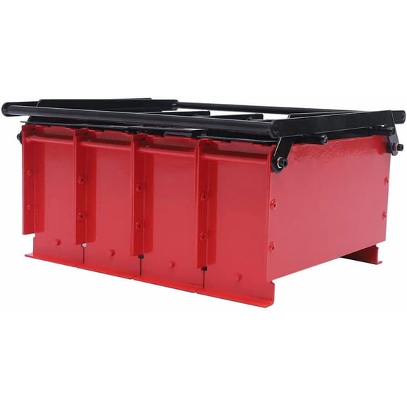 YIYIBYUS Paper Briquette Maker, Manual, Red, 4 Briquettes, Waste Paper Fuel Block