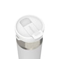 thumbnail image 3 of Contigo 20oz DualSip Insulated Stainless Steel Water Bottle with Built-In Straw and Drink Opening, Salt White/Silver, 3 of 6