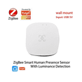 thumbnail image 4 of Tuya ZigBee mmWave Human Presence Sensor with Luminance MicroWave Radar Detection PIR Motion Sensor Wall Mount, 4 of 8