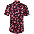 thumbnail image 2 of Leutsin Chemise Décontractée Imprimée à Manches Courtes pour Hommes, Chemise Hawaïenne, 2 of 4