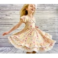 thumbnail image 2 of Yellow Floral Double Ruffle Twirly Dress, 2 of 9