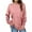 y3-Pink, variant on RQYYD Long Sleeve Crewneck Fleece Sweatshirt for Women Casual Solid Pullover Tops Fall Winter Tunic Tops Orange XXL