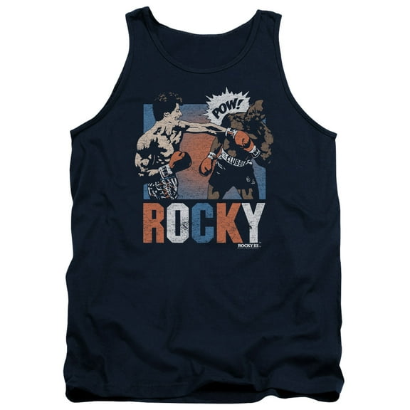 Rocky Rocky Pow Adult Tank Top Navy
