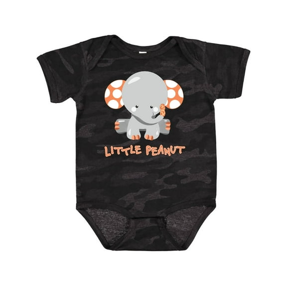 Inktastic Little Peanut Cute Baby Elephant Boys or Girls Baby Bodysuit