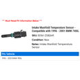 thumbnail image 2 of Intake Manifold Temperature Sensor - Compatible with 1996 - 2001 BMW 740iL 1997 1998 1999 2000, 2 of 2