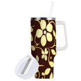 thumbnail image 2 of Vintage Flowers and Vines Tumbler with Handle and Straw Lid 40 oz Insulated Vacuum Water Bottle Stainless Steel Travel Cup, 2 of 9