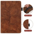 thumbnail image 4 of Tree Patterned Case for iPad 10th Gen 10.9" 2022, Card Slot Cover with Pencil Holder, Multi-Angle Viewing Stand, Pocket Design, Folio Leather Case for iPad 10th Gen 10.9" 2022, Brown, 4 of 6