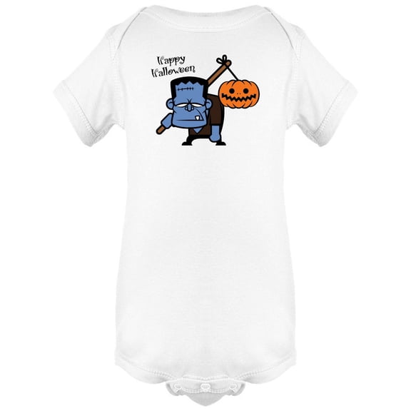 Happy Halloween Monster Doodle Bodysuit Infant -Image by Shutterstock,  Newborn