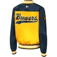 thumbnail image 4 of Women's Starter Gold Milwaukee Brewers The Legend Full-Snap Jacket, 4 of 5