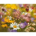 thumbnail image 3 of Fasani 14x12 Black Modern Framed Museum Art Print Titled - POTPOURRI OF FLOWERS I, 3 of 5