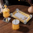 thumbnail image 5 of Arabic Styles Metal Glass Incenses Holder Set Fragrances Diffuser for Home Ceremony Spiritual Space Decoration, 5 of 9