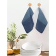 thumbnail image 2 of Navy Blue Ombre Kitchen Dish Towels for Drying Dishes Set of 4, Modern Abstract Art Texture Waffle Weave Microfiber Hand Tea Bathroom Towels Quick Dry & Absorbent Towel 12x12, 2 of 7