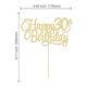 thumbnail image 2 of Topper para pastel Ephlyn 30.º cumpleaños dorado con brillo 20 cm, 2 of 7