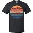 thumbnail image 3 of Inktastic Lake Vibes Distressed Retro Sunset T-Shirt, 3 of 5
