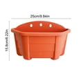 thumbnail image 3 of 1Pcs Wall Mounted Planter with Drainage Hole & Plug, Plastic Flower Pot for Indoor Outdoor Plant, Space-Saving Wall Mount Garden Decor, AKLJWH, 3 of 7
