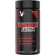 VMI Sports | Vasogen Ultra Nitric Oxide Booster | Stim Free Pre Workout for Strength, Endurance & Muscle Building | Vasodilator and Nitric Oxide Supplement (60 Capsules)