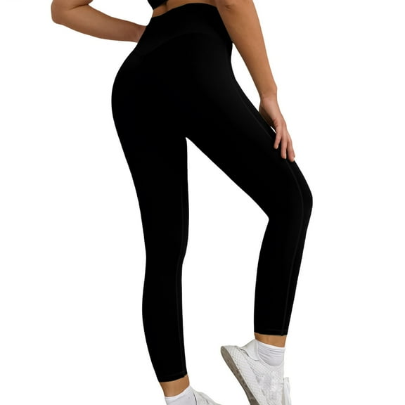 FUNUONY Scrunch Butt Lifting Leggings for Women Impact Gym Seamless Workout Leggings High Waist Tummy Control Yoga Pants Scrunch Butt Lifting Leggings Buttery Yoga Pants Workout Gym Pants Black L