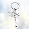thumbnail image 3 of Star Keychain Car Keyring Purse Bag Pendant Decoration Planet Hanging Keychain Accessory Creative Gift Metal Key Holder, 3 of 7
