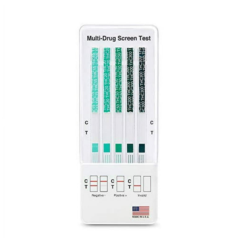 1 Pack - DrugExam THC Advantage Made in USA Multi Level Marijuana Home  Urine Test Kit. Highly Sensitive THC 5 Level Drug Test Kit. Detects at 15  ng/mL, 20 ng/mL, 50 ng/mL