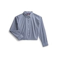 thumbnail image 4 of Weekend Academy Girls Button Up Shirt with Long Sleeves, Sizes 4-18, 4 of 5