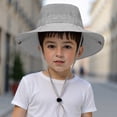 thumbnail image 2 of Toddler Baby Sun Hat Summer UPF 50+ Protection for Boys Girls Kids Adjustable Beach Hats with Bucket Wide Brim Outdoor,chin strap,comfortable,camping 3-10 Years, 2 of 6