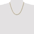 thumbnail image 2 of 14k Yellow Gold 20 Inch 4.5mm Concave Figaro Chain Necklace Pendant Charm, 2 of 9
